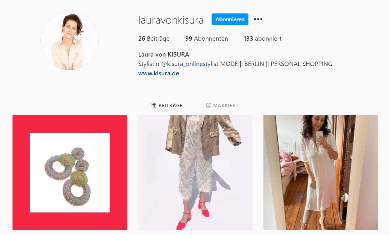 Verlinkung Instagram Laura